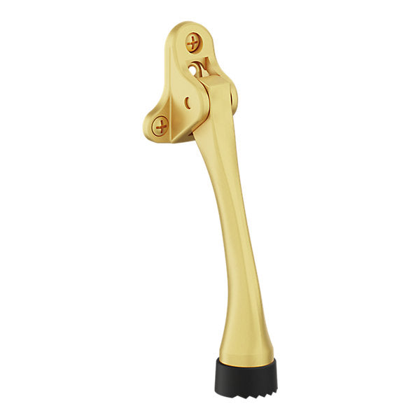 Baldwin Hardware Lever Retenedor de Puerta 4100 — Latón satinado Lifetime