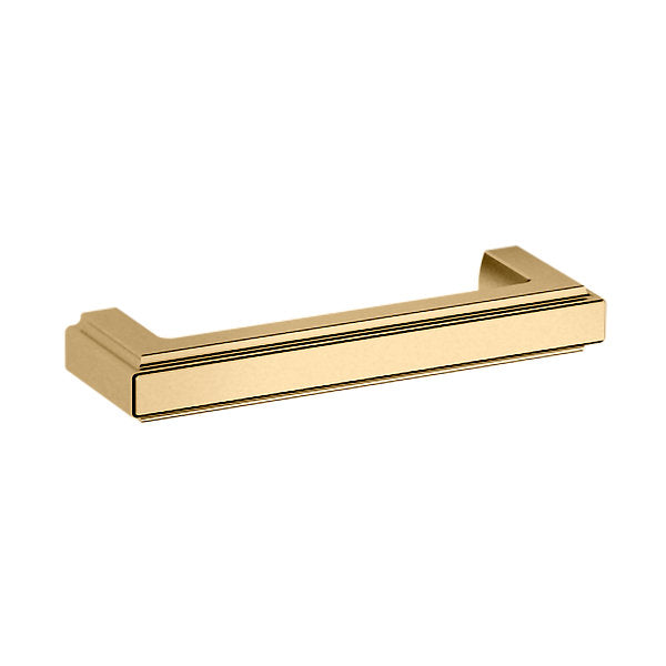 Baldwin Hardware Raised 4" Jaladera de Gabinete 4426 — Latón pulido Lifetime (PVD)