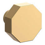 Baldwin Hardware Octagonal Facet Perilla de Gabinete 1.25" 4440 — Latón sin laca