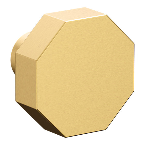 Baldwin Hardware Octagonal Facet Perilla de Gabinete 1.25" 4440 — Latón satinado Lifetime