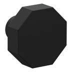 Baldwin Hardware Octagonal Facet Perilla de Gabinete 1.25" 4440 — Negro satinado