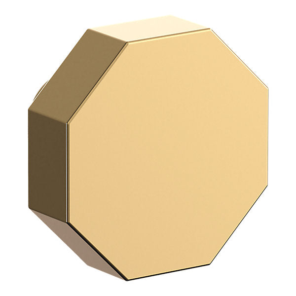 Baldwin Hardware Octagonal Facet Perilla de Gabinete 1." 4441 — Latón sin laca