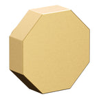 Baldwin Hardware Octagonal Facet Perilla de Gabinete 1." 4441 — Latón satinado Lifetime