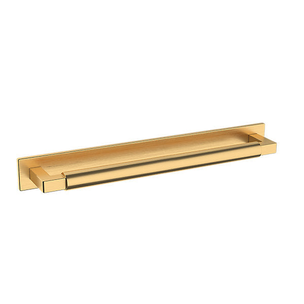 Baldwin Hardware Contemporary Back Plate 10" 4461 — Latón satinado Lifetime