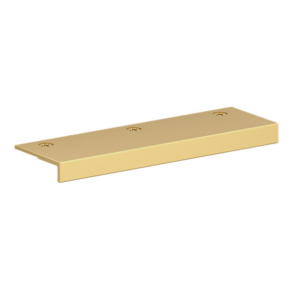 Baldwin Hardware Edge Jaladera 4" Cabinet Flush 4648 — Latón satinado Lifetime