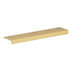 Baldwin Hardware Edge Jaladera 6" Cabinet Flush 4649 — Latón satinado Lifetime