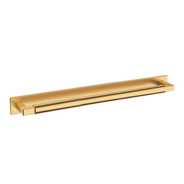 Baldwin Hardware Contemporary 12" Back Plate 4681 — Latón satinado Lifetime