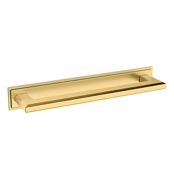 Baldwin Hardware Transitional 8" Back Plate 4682 — Latón satinado Lifetime