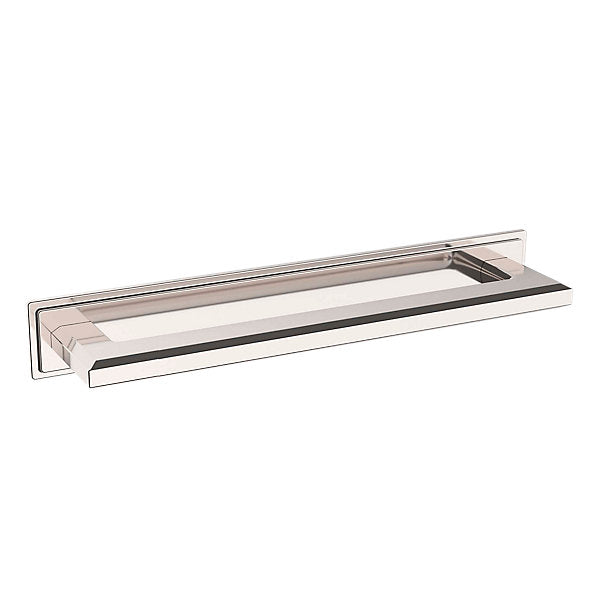 Baldwin Hardware Transitional 8" Back Plate 4682 — Níquel pulido Lifetime