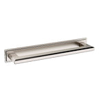 Baldwin Hardware Transitional 8" Back Plate 4682 — Níquel satinado