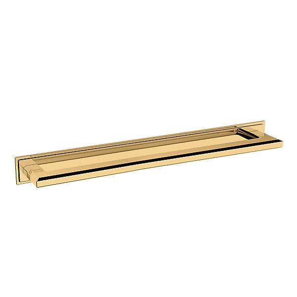 Baldwin Hardware Transitional 12" Back Plate 4683 — Latón sin laca