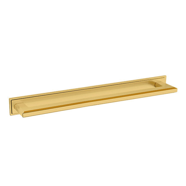 Baldwin Hardware Transitional 12" Back Plate 4683 — Latón satinado Lifetime