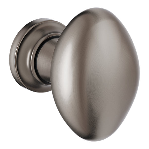 Baldwin Hardware Oval Perilla de Gabinete 1.125X0.75" Dia 4910 — Níquel grafito Lifetime