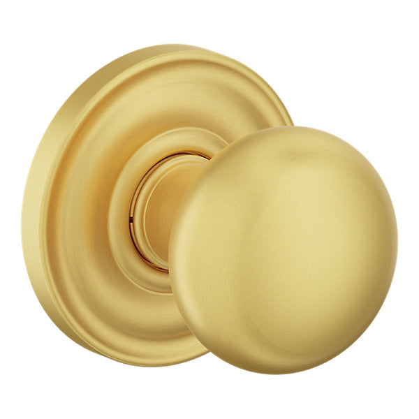 Baldwin Hardware Perilla 5000 con Roseta 5048 — Latón satinado Lifetime — Paso