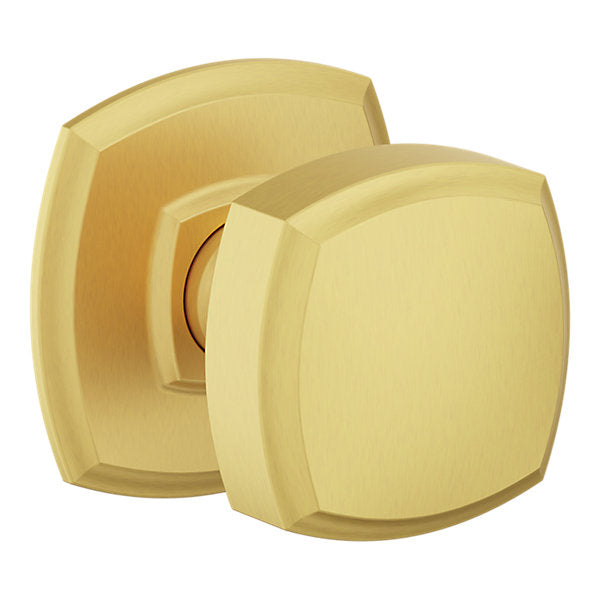 Baldwin Hardware Perilla 5011 con Roseta 5058 — Latón satinado Lifetime — Dummy completo