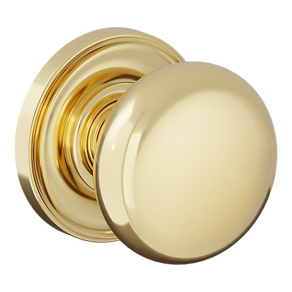 Baldwin Hardware Perilla 5083 Baltimore con Roseta 5048 — Latón pulido Lifetime (PVD) — Paso