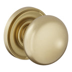 Baldwin Hardware Perilla 5083 Baltimore con Roseta 5048 — Latón satinado Lifetime — Paso