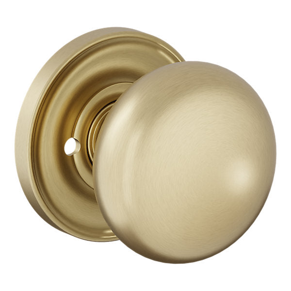 Baldwin Hardware Perilla 5083 Baltimore con Roseta 5048 — Latón satinado Lifetime — Privacidad