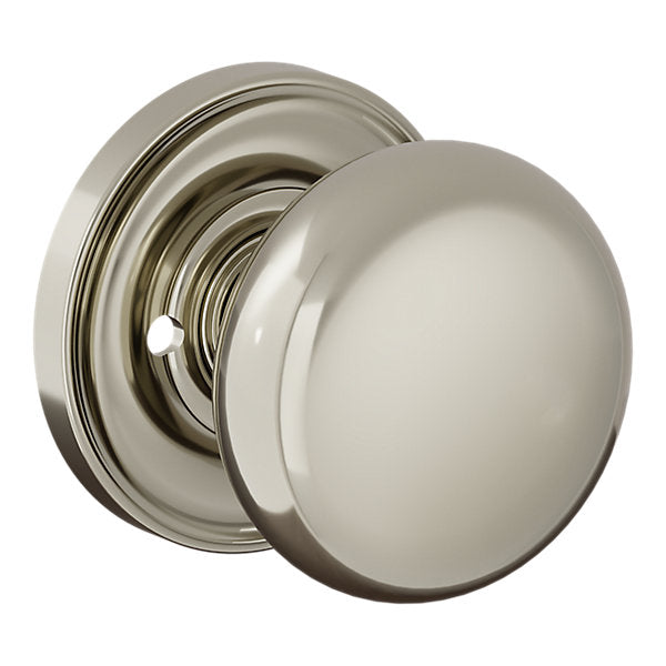 Baldwin Hardware Perilla 5083 Baltimore con Roseta 5048 — Níquel pulido Lifetime — Privacidad
