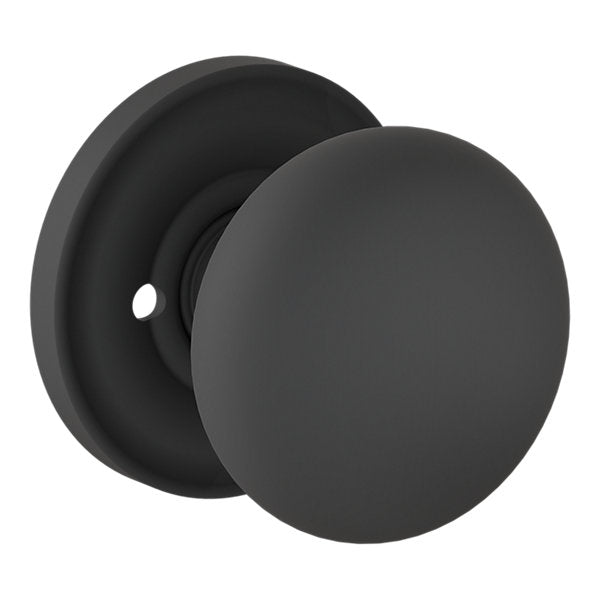Baldwin Hardware Perilla 5083 Baltimore con Roseta 5048 — Negro satinado — Privacidad