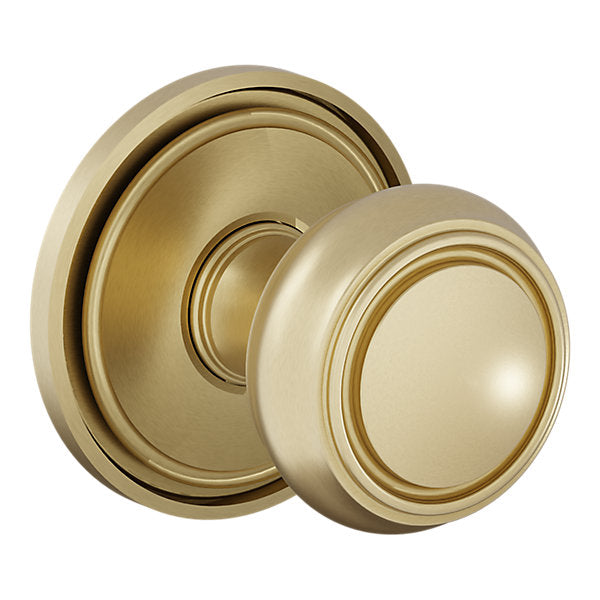 Baldwin Hardware Perilla 5087 Nashville con Roseta 5070 — Latón satinado Lifetime — Paso