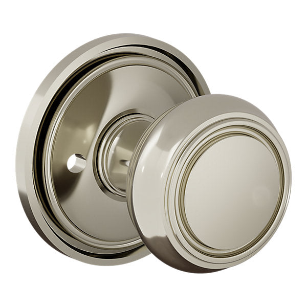 Baldwin Hardware Perilla 5087 Nashville con Roseta 5070 — Níquel pulido Lifetime — Privacidad