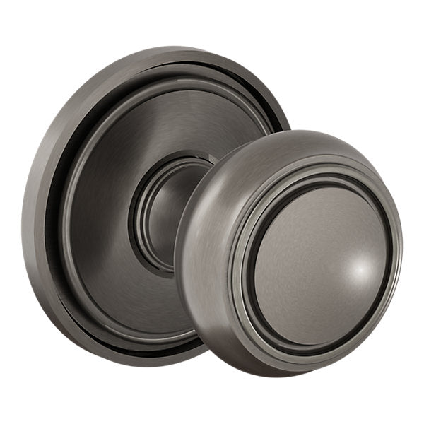Baldwin Hardware Perilla 5087 Nashville con Roseta 5070 — Níquel grafito Lifetime — Paso