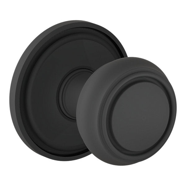 Baldwin Hardware Perilla 5087 Nashville con Roseta 5070 — Negro satinado — Paso