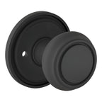 Baldwin Hardware Perilla 5087 Nashville con Roseta 5070 — Negro satinado — Privacidad