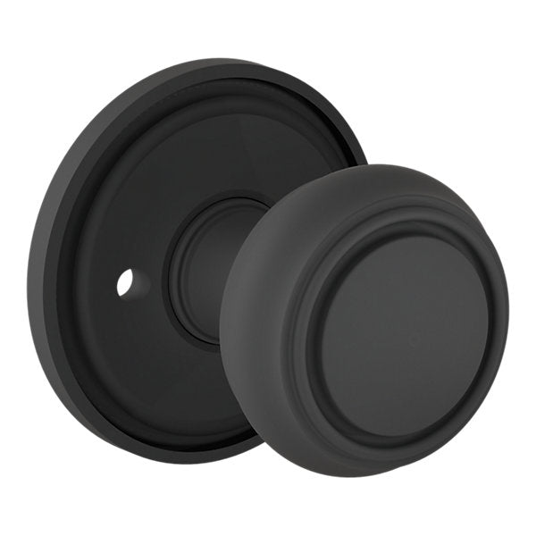 Baldwin Hardware Perilla 5087 Nashville con Roseta 5070 — Negro satinado — Privacidad