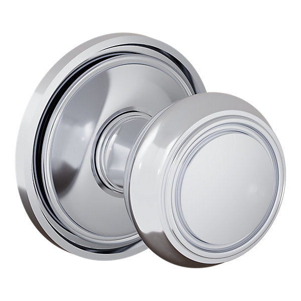 Baldwin Hardware Perilla 5087 Nashville con Roseta 5070 — Cromo pulido — Paso