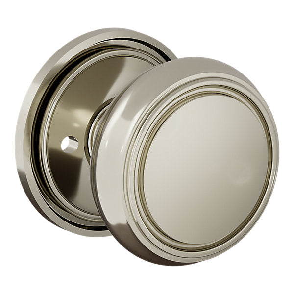 Baldwin Hardware Perilla 5088 Nashville con Roseta 5070 — Níquel pulido Lifetime — Privacidad