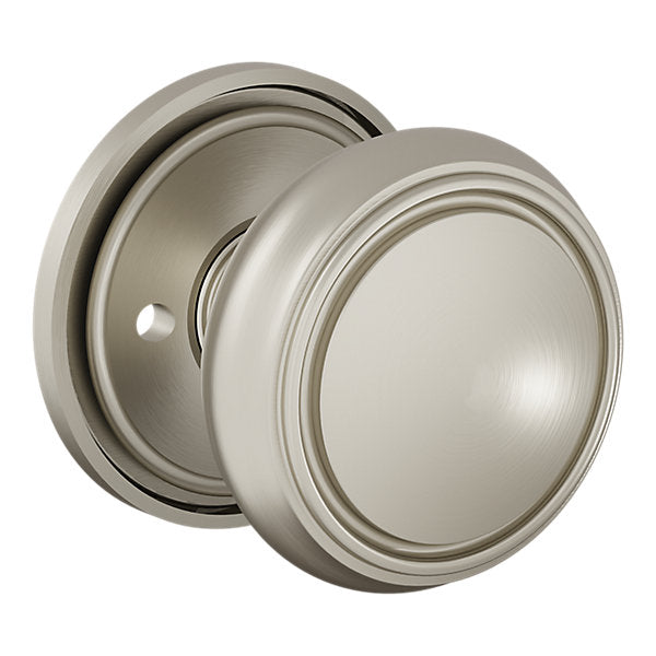 Baldwin Hardware Perilla 5088 Nashville con Roseta 5070 — Níquel satinado Lifetime — Privacidad