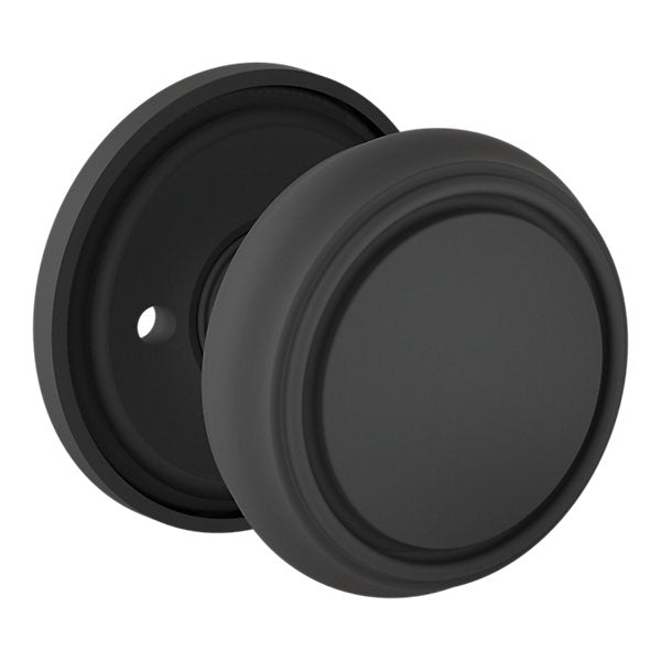 Baldwin Hardware Perilla 5088 Nashville con Roseta 5070 — Negro satinado — Privacidad