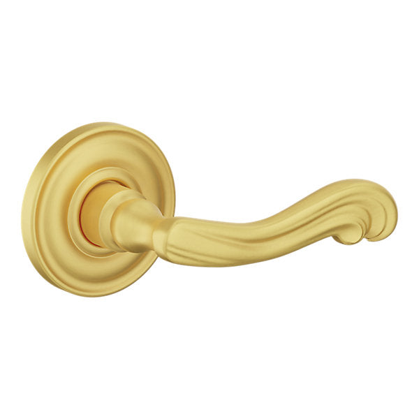 Baldwin Hardware Manija 5108 con Roseta 5048 — Latón satinado Lifetime — Dummy completo