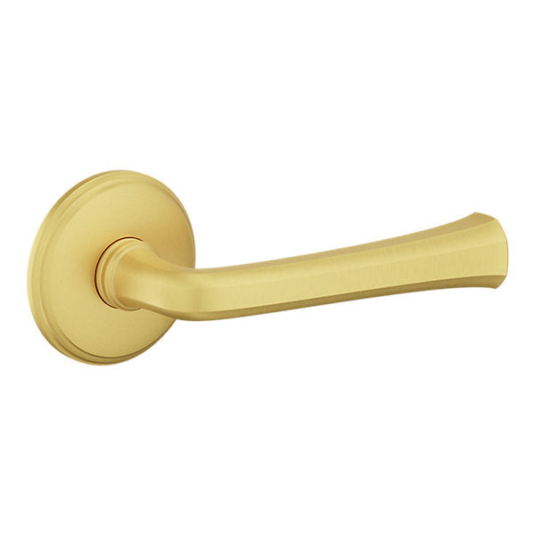 Baldwin Hardware Manija 5112 con Roseta 5075 — Latón satinado Lifetime — Paso
