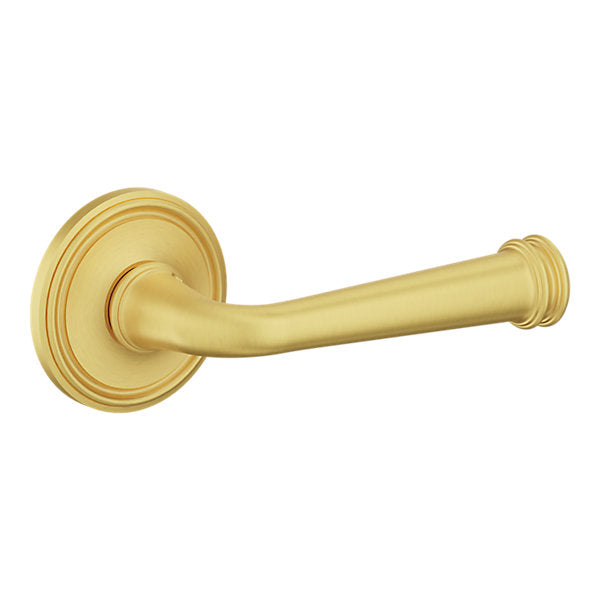 Baldwin Hardware Manija 5116 con Roseta 5070 — Latón satinado Lifetime — Dummy completo