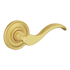 Baldwin Hardware Manija 5455V con Roseta 5048 — Latón satinado Lifetime — Dummy completo