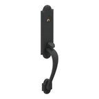 Baldwin Hardware Juego de Entrada 6402 Boulder — Negro satinado