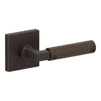 Baldwin Hardware Manija L030 Knurled Gramercy con Roseta R017 — Bronce veneciano — Paso