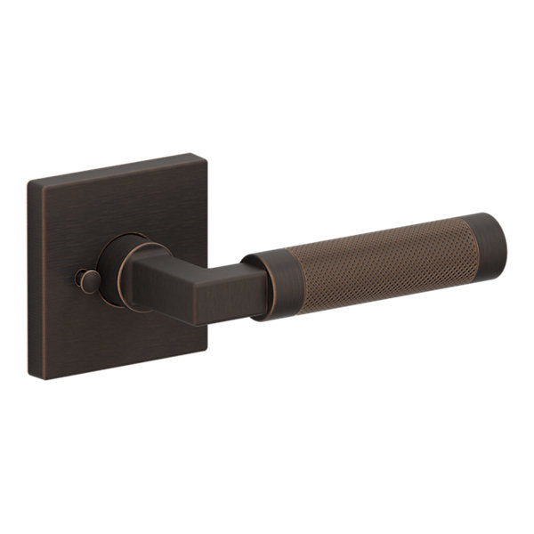 Baldwin Hardware Manija L030 Knurled Gramercy con Roseta R017 — Bronce veneciano — Privacidad