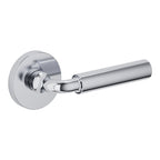 Baldwin Hardware Manija L031 Curved Gramercy con Roseta 5046 — Cromo pulido — Paso