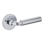 Baldwin Hardware Manija L031 Curved Gramercy con Roseta 5046 — Cromo pulido — Privacidad