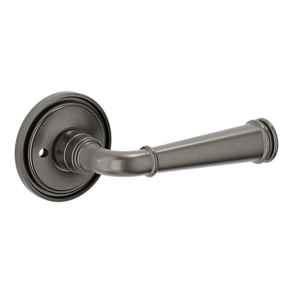 Baldwin Hardware Manija L033 Briarcrest con Roseta 5070 — Níquel grafito Lifetime — Privacidad