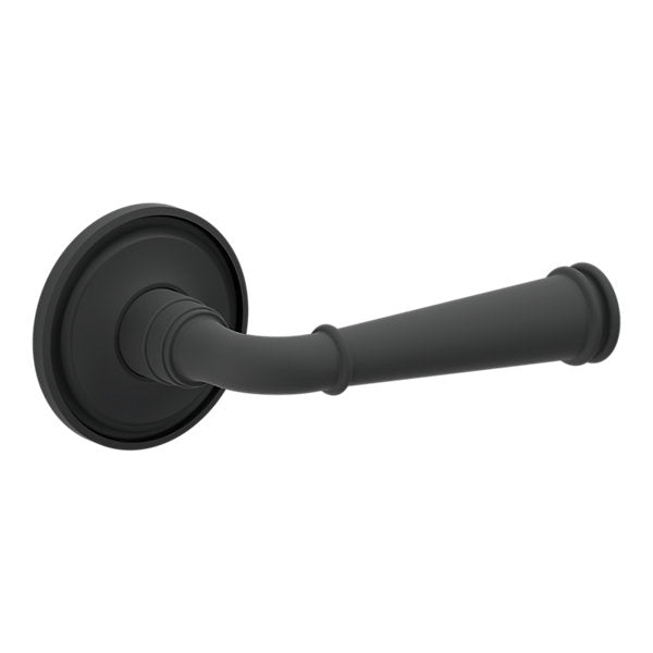 Baldwin Hardware Manija L033 Briarcrest con Roseta 5070 — Negro satinado — Paso