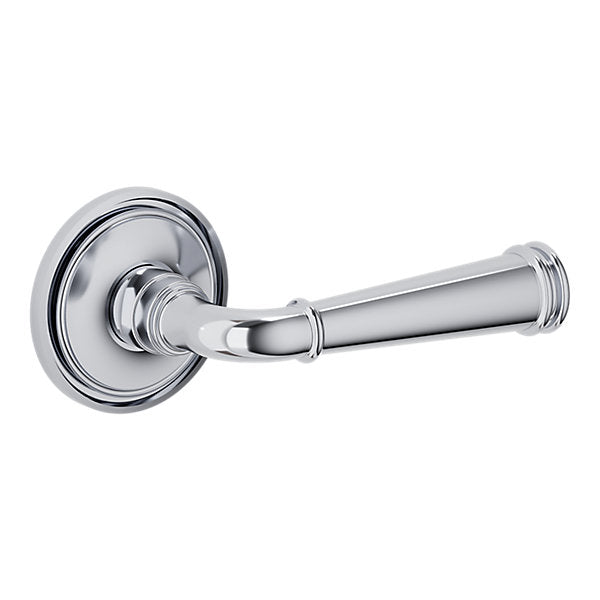 Baldwin Hardware Manija L033 Briarcrest con Roseta 5070 — Cromo pulido — Paso
