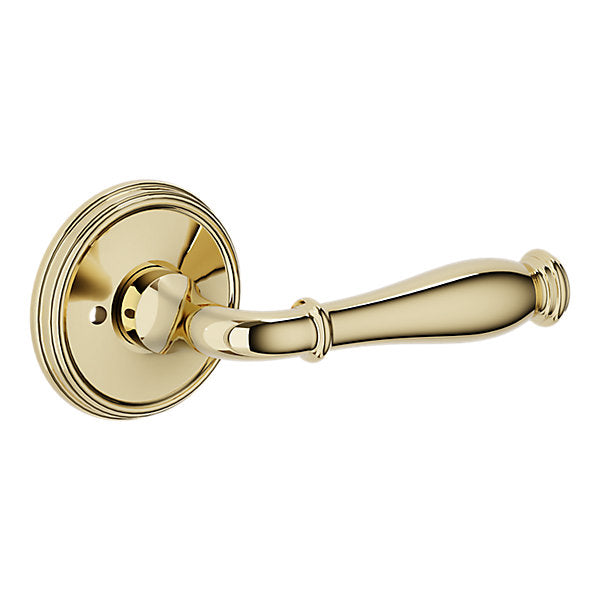 Baldwin Hardware Manija L034 Nashville con Roseta 5078 — Latón sin laca — Privacidad