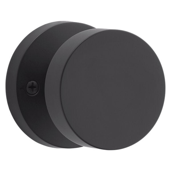 Baldwin Hardware Reserve Perilla Contemporary — Negro satinado — Contemporary Round — Dummy completo