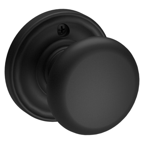Baldwin Hardware Reserve Perilla Round — Negro satinado — Traditional Round — Dummy completo