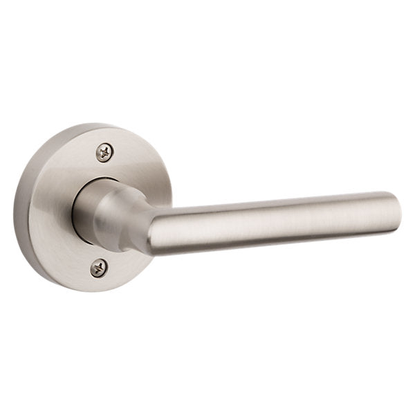 Baldwin Hardware Reserve Manija Tube — Níquel satinado — Contemporary Round — Dummy completo